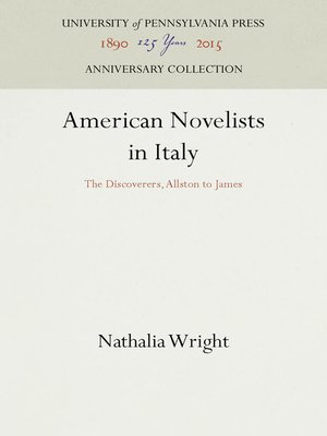 cover image of American Novelists in Italy